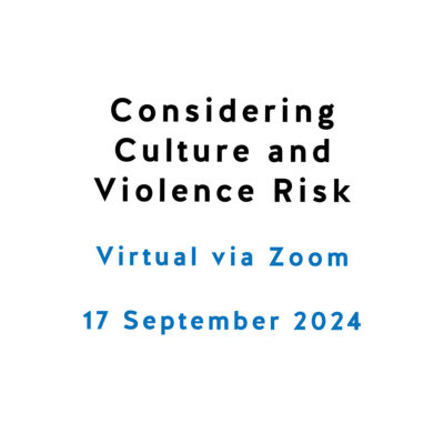 Considering Culture and Violence Risk
